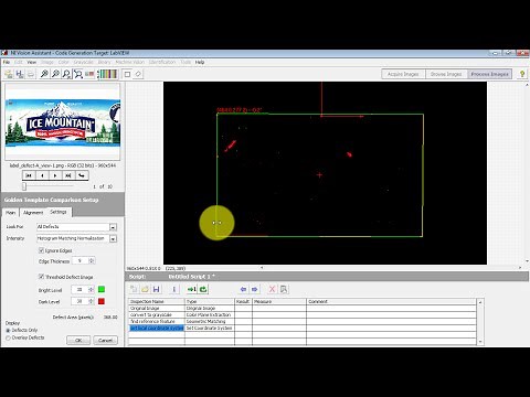 NI Vision: Golden Template Comparison