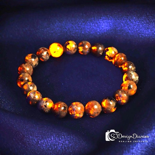 Natural Yooperlite Bracelet, Glow in the UV Light, UV Reactive Stone - Etsy