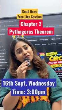 Chapter 2 Pythagoras Theorem Live Session #galaxyofmaths #class10