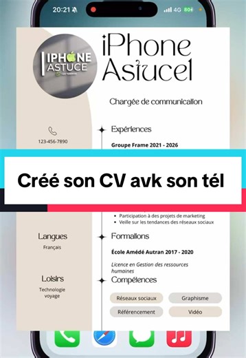 Créer son CV avec son iPhone XR : Astuces pratiques