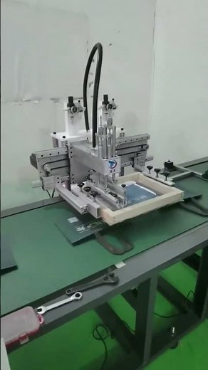 Plastic bag packaging bag silk screen printing#Assembly line screen printing machine