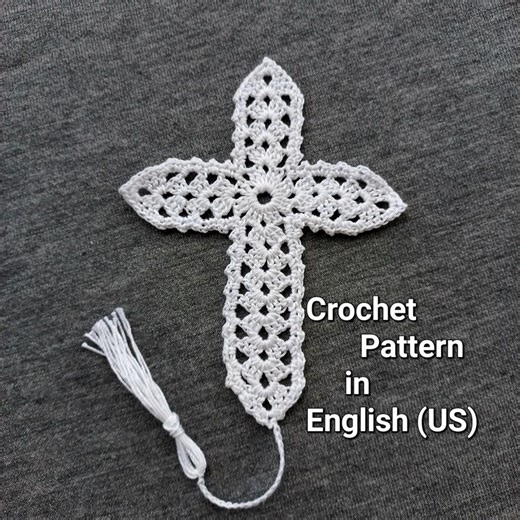 Cross Bookmark Crochet Pattern Easter Gift Pattern PDF Detailed Tutorial Crochet - Etsy