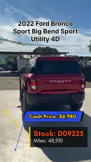 🚗 2022 Ford Bronco Sport Big Bend Sport Utility 4D