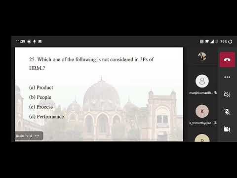 Human Resources Management Solved Quiz - Unit 1|| HRM Quiz (Solved) by Baxis Patel