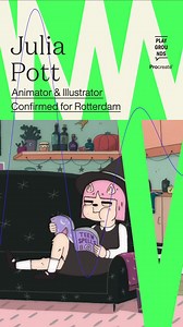 CONFIRMED FOR #INMOTIONROTTERDAM: JULIA POTT🌟 Yes, you read that right! We’re starting the In Motion Rotterdam announcements 🎉 And what a better way to start, than with the fabulous news Julia Pott is joining us in Rotterdam? Julia’s work tends to explore the motivations behind human relationships, representing characters as mildly ridiculous anthropomorphic animals. With her fresh look on animation as a medium, and her edgy stories with an underlying dark layer, Julia’s works have enthralled 