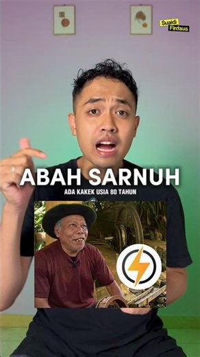 Kakek 80 tahun ini ciptakan listrik gratis selama 20 tahun tanpa bayar ke PLN | Abah Sarnuh #shorts
