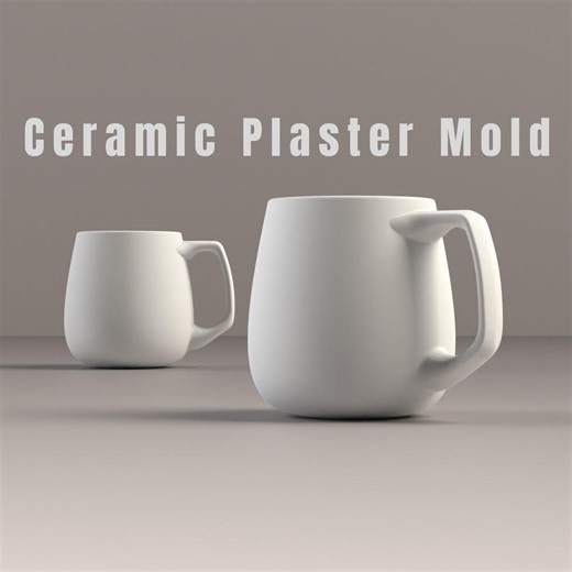 Coffee Mug Plaster Mold (digital Download) | Slip Casting Mold | 3D Printer STL File - Etsy