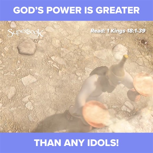 Elijah faced the prophets of Baal so all would know the Lord is the only true God! 🔥 Like Elijah, worship only the One true God! 🙌🏼 . . . . . SUPERBOOK Bringing Bible Stories and Jesus' love to kids everywhere Series App Academy Outreach | Superbook