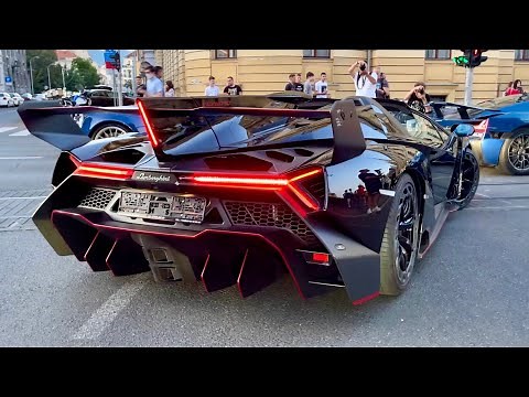 Lamborghini VENENO Roadster - DRIVING, CRAZY EXHAUST sound & revs (1 of 9 in the world)