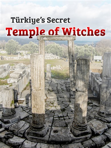 Hidden in the mountains of Türkiye lies Lagina, the world’s largest known temple dedicated to Hekate, the ancient goddess of witchcraft, crossroads and the spirit world. And thousands of years later, people still travel there to honor her. Would you visit this ancient temple? Comment your thoughts below. #türkiye #mugla #lagina #hekateanwitch #witch #temple