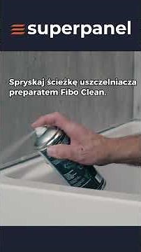 🚿 Montaż kabiny prysznicowej z panelami ściennymi Fibo, krok 7: uszczelnianie narożników i profilu