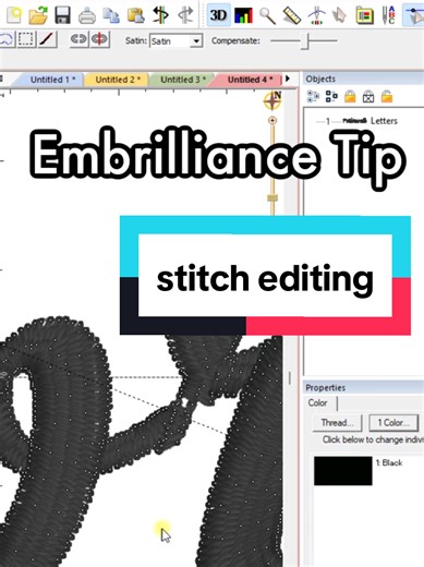 This was the fastest tutorial I've ever made uploaded! Did you learn something new? Did I say something wacky? Got alternative suggestions? Open up your Embrilliance software and push some buttons! #embroidery #machineembroidery #software #work #learnontiktok
