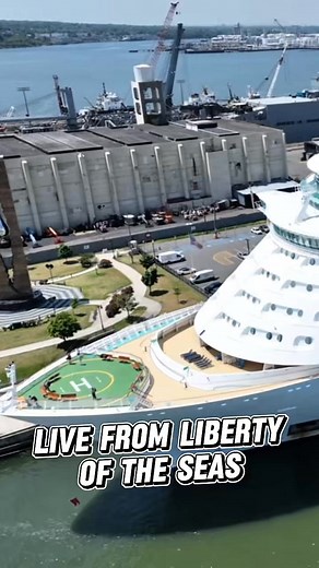 Live from Liberty of the Seas cruise ship May 29-Jun 7! Follow to see this amazing Royal Caribbean ship. Thank you to @cruisingwithcalandra for this amazing drone footage of the Liberty in port in Cape Liberty NJ. #royalcaribbean #royalcarribean #libertyoftheseas #cruiseshipI want to travel, travel planning, travel diaries, tropical island vacation, travel 2025- - destinations, nicest cruise ship, luxury vacation, travel package deals. Best party cruises I, can’t wait for vacation, Last-minute t