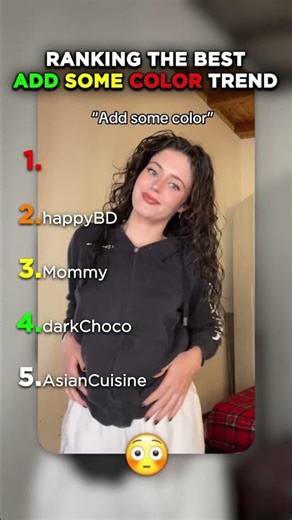 Ranking the best Add Some Color trend #ranking