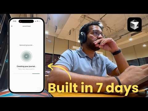 How I built an AI journaling app in 7 days