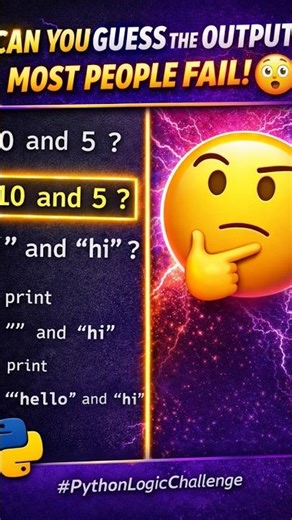 Python Logic Challenge — Can You Solve It? 🤯 #pythontips