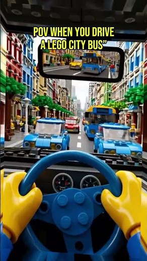 POV WHEN YOU DRIVE A LEGO CITY BUS