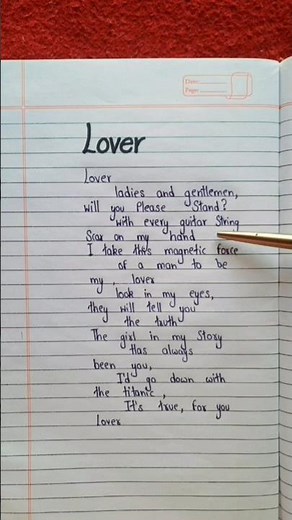 "Lover" song~Lyrics❤️ |Taylor swift| #lover #taylorswift