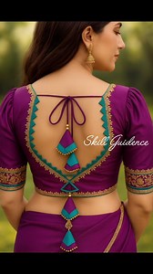 "Beautifully crafted blouse back design with elegant detailing ✨ Festive wear, bridal wear, haldi, mehndi—sab mein perfect fit 😍 Classy, unique & totally eye-catching!" #BlouseDesign #BackNeckDesign #FashionReels #EthnicWear #DesignerBlouse #WeddingLook #SareeStyling #TrendingReels #FashionInspo #ReelKaroFeelKaro | skill guidence