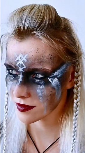 Viking warrior makeup tutorial | Halloween makeup ideas #vikinggirls #vikingmakeup #makeuptutorial