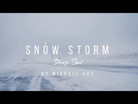 Snow Storm On Road | Howling Wind & Blizzard Sounds For Sleeping