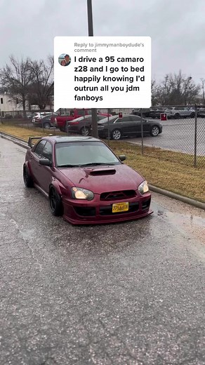 Replying to @jimmymanboydude Bro that tin can would get whooped by a mini cooper 🤣 #fyp #subaru #wrx #sti #subie #subiegang #carsoftiktok #gt86 #frs #brz bagged #TheRealPussinBoots