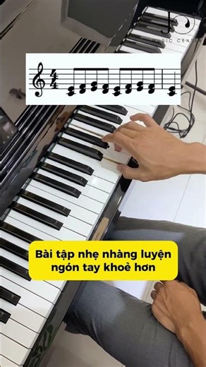 Bài tập luyện ngón giúp tay khỏe hơn và đánh đều tiếng hơn #jomusic #hocpiano #pianotips #fyp