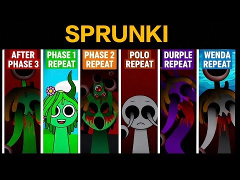 Sprunki Phase 1, 2, Polo, Durple & Wenda REPEAT After Phase 3! 😱