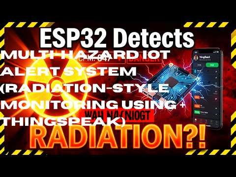 Multi-Hazard IoT Alert System (Radiation-Style Monitoring using + (Thing Speak)