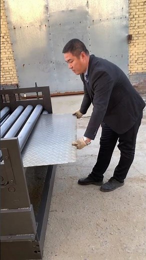 Combined Embossing and Leveling Machine Willow Leaf Board Embossing Machine#youtubeshorts