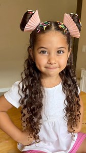 Cute cupcake hairstyle for Halloween🧁✨🧸 Who else is obsessed?! Drizzle on Miracle Hair Elixir before and after hairstyling for easy smooth styling and a glossy finish✨ #cocoandeve #hairstyle #cupcake #hairinspo #babyhairtutorial #toddlermom | Coco & Eve