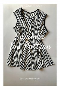 Summer Top Pattern, An Easy Two Hour Project Named Tina | So Sew Easy