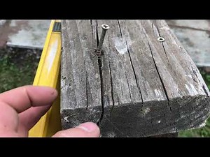 Moving Deck Stairs - Pre - Drill Importance ... Zehr Estate Bungalow