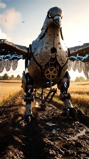 🤖 Giant Iron Pigeon Ploughing The Field! 🚜🔥