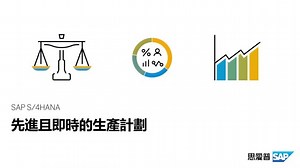 先進且即時的生產計劃 (SAP S/4HANA PP)