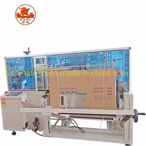 [Hot Item] Automatic Box Case Flap Folder Carton Sealing Machine Corner and Side Sealer Type Sealing Tape Machine Case Tapping Sealer Machine