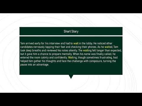 wait # Expand Your English Vocabulary