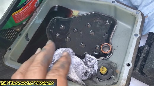 Yellow Plunger in the transmission pan @ford #Ford #Transmission #mechanic #diy #howto