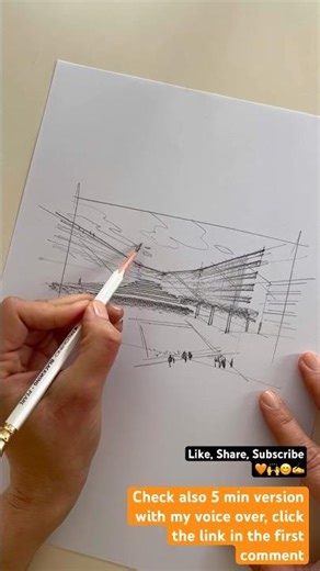 ✍️How do I draw architecture sketches #architecturesketch