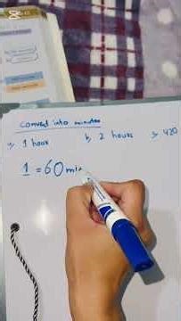 hours convert into minutes #maths #measurement