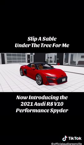 Now Introducing the 2021 Audi R8 V10 Performance Spyder #audi #audigreenville #robloxfyp #greenvilleroblox #viral @Audi UK @Audi F1 Project