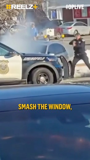 In #SpringfieldMA, a woman used her car like a battering ram—slamming into police cruisers like she was playing bumper cars. #OPLive #OPNation #REELZ #REELZPlus | REELZ