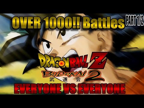 Dragon Ball Z Budokai 2 The Entire Roster vs Everyone !!!