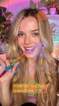 #asmr Doodling On You ✏️ #girlnextdoor #asmrvideo #asmrtriggers #y2k #asmrcommunity #asmrsounds