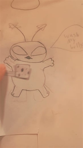 Wash my belly! Mao the alien