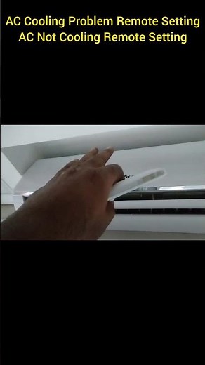 AC Cooling Problem Remote Setting | AC Not Cooling Remote Setting #coolingtips #airconditioner #ac