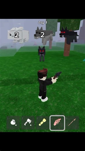 Revolver VS BUNNY WOLF AND ALFA WOLF #roblox #99nightintheforest
