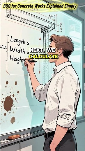 BOQ for Concrete Works Explained Simply 🧱 #civilengineering