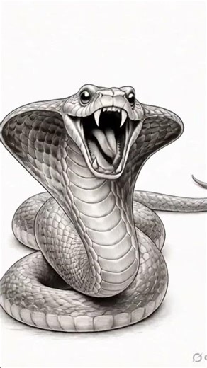 Snake Drawing Easy Tutorial 🐍 #drawing #art #video