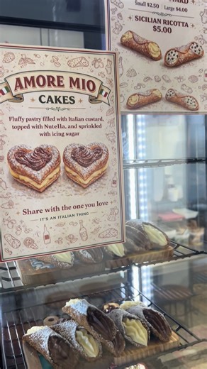 Puffs of deliciousness filled with Italian custard dusted with soft sugar and drizzled with Nutella 🫶🏻🇮🇹 | Zep Bar